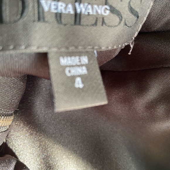 Vera Wang cap sleeve sequin cocktail dress - Picture 3 of 6